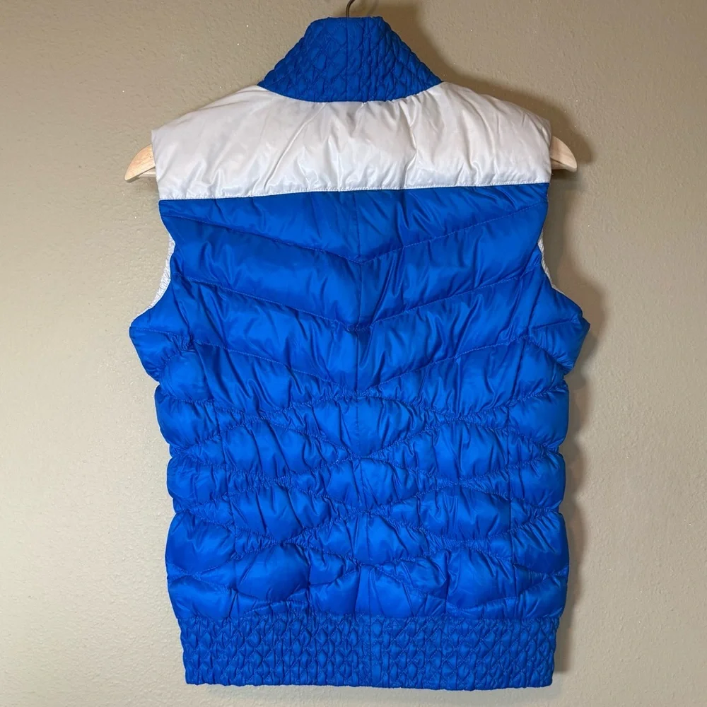 Nike Royal Blue White Quilted Down Puffer Vest Size Small - Picture 4 of 6